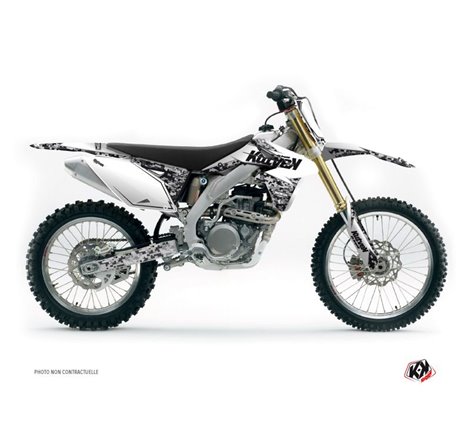 Kit Deco Moto Cross Predator Suzuki 450 RMZ Blanc