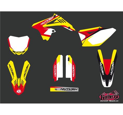 Kit Deco Moto Cross Chrono Suzuki 450 RMZ Rouge