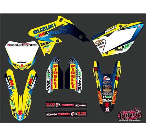 Kit Deco Moto Cross Replica Team Pichon Suzuki 450 RMZ 2013