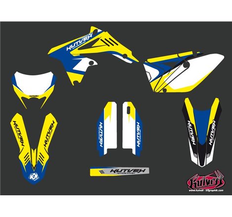 Kit Deco Moto Cross Chrono Suzuki 450 RMX Bleu