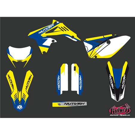 Kit Deco Moto Cross Chrono Suzuki 450 RMX Bleu