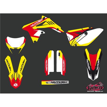 Kit Deco Moto Cross Chrono Suzuki 450 RMX Rouge