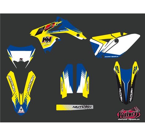 Kit Deco Moto Cross Pulsar Suzuki 450 RMX Bleu