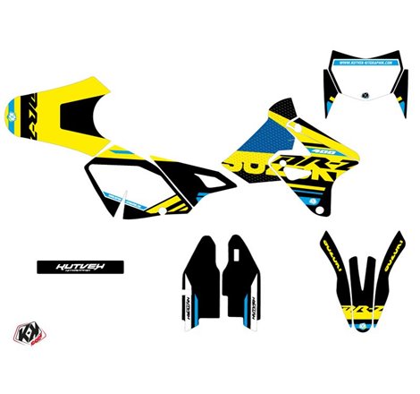 Kit Deco Moto Cross Grade Suzuki DRZ 400 SM Bleu