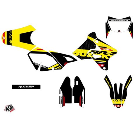 Kit Deco Moto Cross Grade Suzuki DRZ 400 SM Rouge