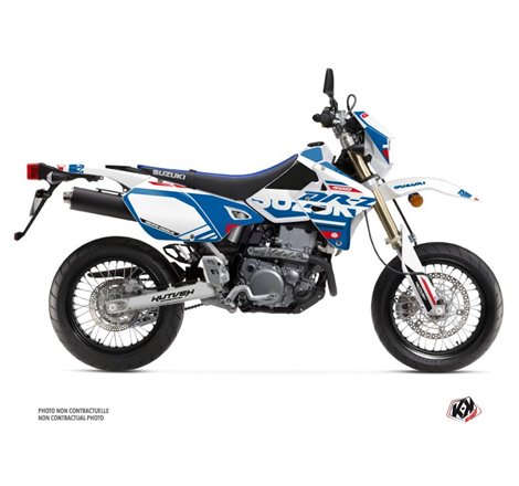 Kit Deco Moto Cross Grade Suzuki DRZ 400 SM Blanc