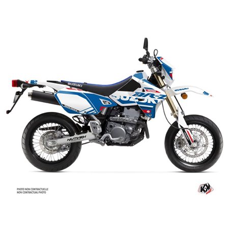 Kit Deco Moto Cross Grade Suzuki DRZ 400 SM Blanc