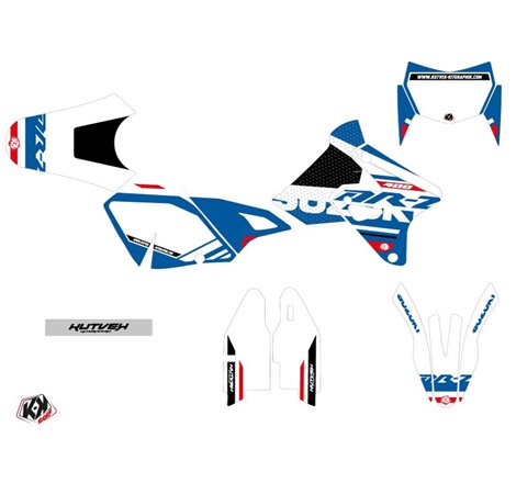 Kit Deco Moto Cross Grade Suzuki DRZ 400 SM Blanc