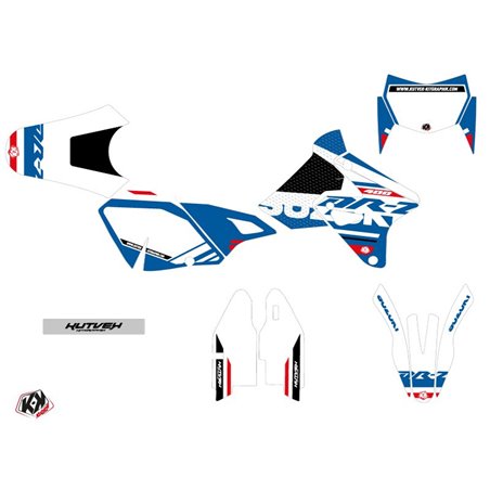Kit Deco Moto Cross Grade Suzuki DRZ 400 SM Blanc