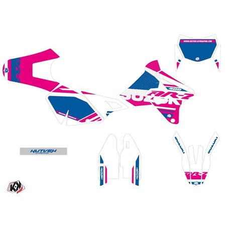 Kit Deco Moto Cross Grade Suzuki DRZ 400 SM Rose Bleu