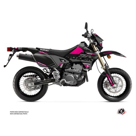 Kit Deco Moto Cross Grade Suzuki DRZ 400 SM Noir Rose