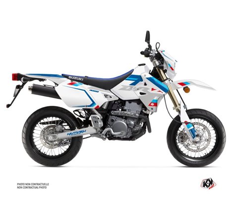 Kit Deco Moto Cross Label Suzuki DRZ 400 SM Blanc