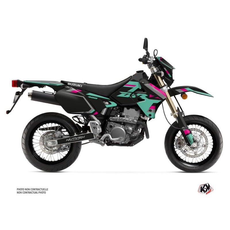 Kit Deco Moto Cross Label Suzuki DRZ 400 SM Turquoise