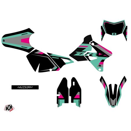 Kit Deco Moto Cross Label Suzuki DRZ 400 SM Turquoise