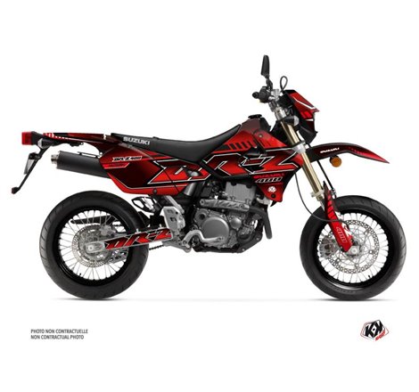 Kit Deco Moto Cross Oblik Suzuki DRZ 400 SM Rouge
