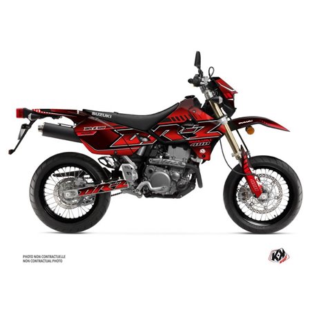 Kit Deco Moto Cross Oblik Suzuki DRZ 400 SM Rouge