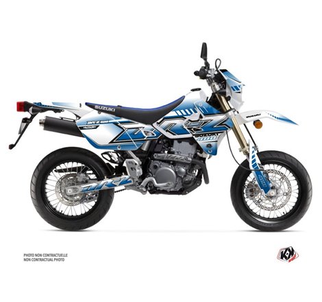 Kit Deco Moto Cross Oblik Suzuki DRZ 400 SM Blanc