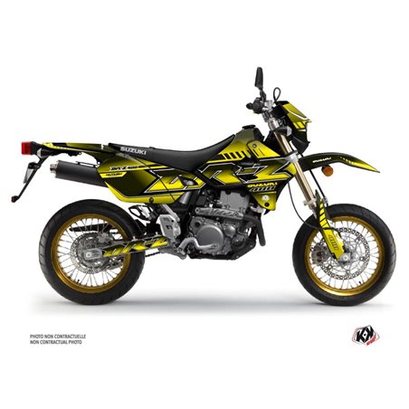 Kit Deco Moto Cross Oblik Suzuki DRZ 400 SM Jaune