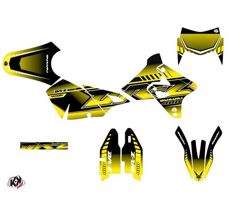 Kit Deco Moto Cross Oblik Suzuki DRZ 400 SM Jaune