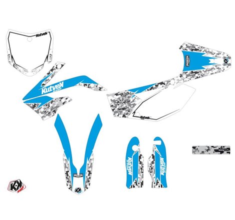 Kit Deco Moto Cross Predator TM MX 85 Bleu