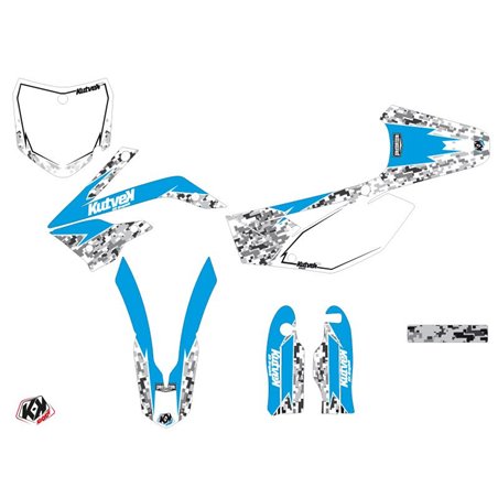 Kit Deco Moto Cross Predator TM MX 85 Bleu