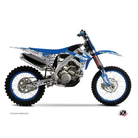 Kit Deco Moto Cross Predator TM MX 125 Bleu