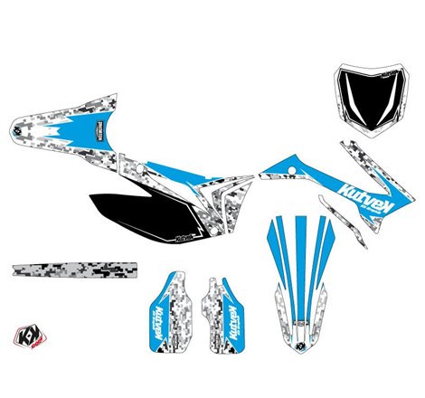 Kit Deco Moto Cross Predator TM MX 125 Bleu