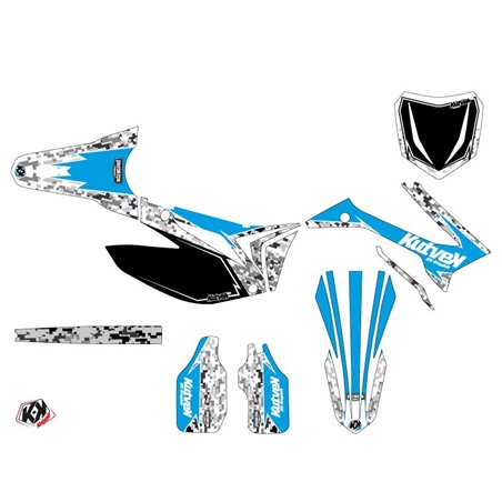 Kit Deco Moto Cross Predator TM MX 125 Bleu