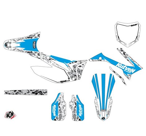 Kit Deco Moto Cross Predator TM MX 250 Bleu