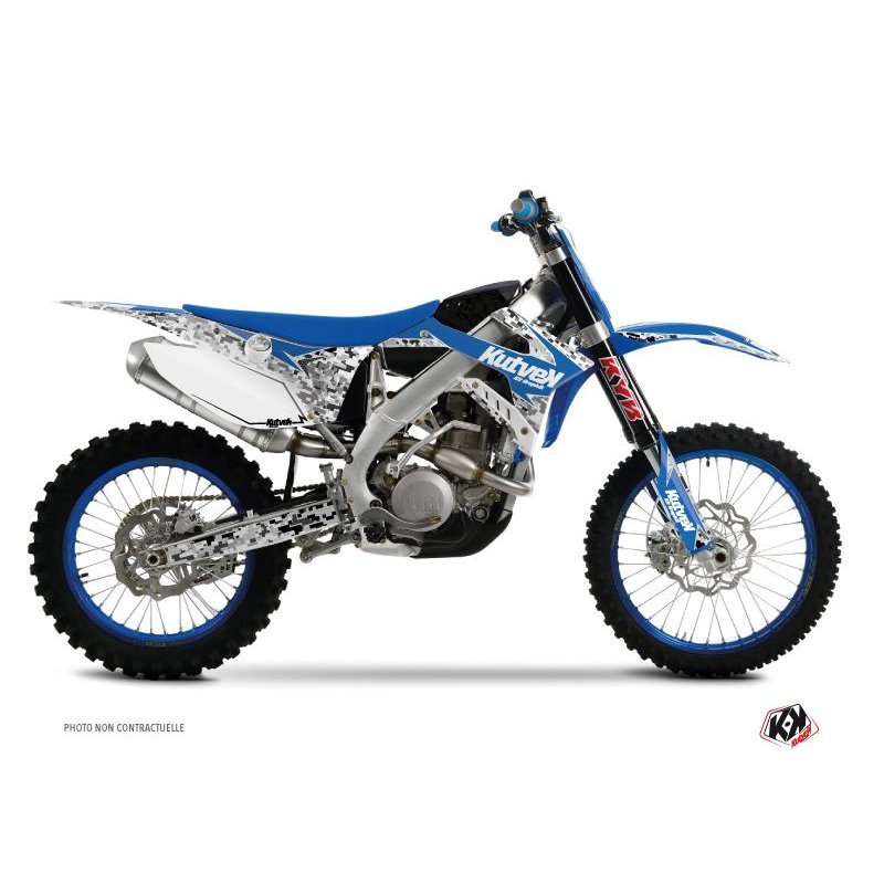 Kit Deco Moto Cross Predator TM MX 250 Bleu