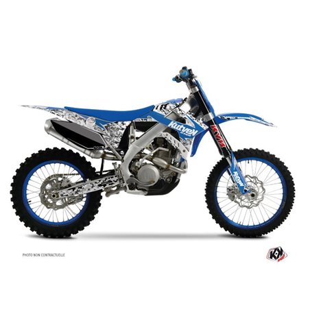Kit Deco Moto Cross Predator TM MX 250 FI Bleu