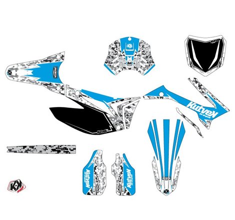 Kit Deco Moto Cross Predator TM MX 250 FI Bleu