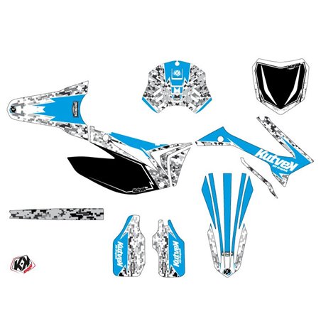 Kit Deco Moto Cross Predator TM MX 250 FI Bleu