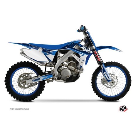 Kit Deco Moto Cross Stage TM MX 450 FI Bleu