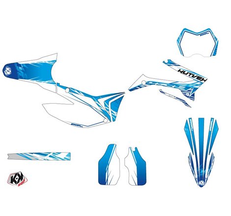 Kit Deco Moto Cross Eraser TM EN 125 Bleu