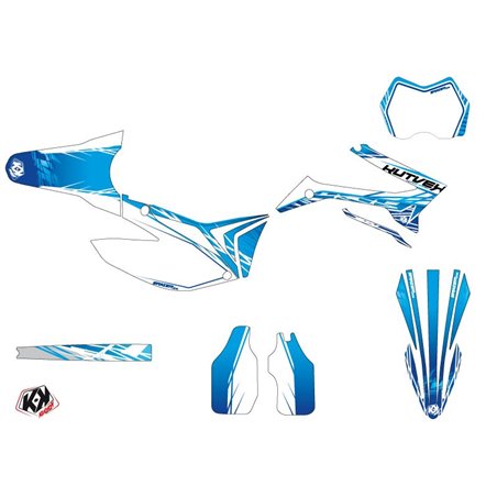 Kit Deco Moto Cross Eraser TM EN 125 Bleu