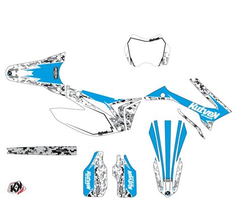 Kit Deco Moto Cross Predator TM EN 125 Bleu