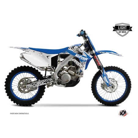 Kit Deco Moto Cross Predator TM EN 250 FI Bleu LIGHT