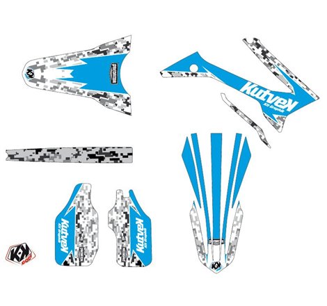 Kit Deco Moto Cross Predator TM EN 250 FI Bleu LIGHT