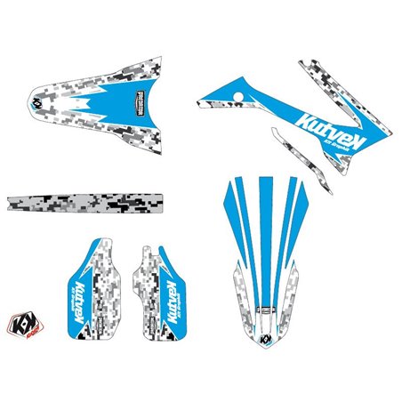 Kit Deco Moto Cross Predator TM EN 250 FI Bleu LIGHT