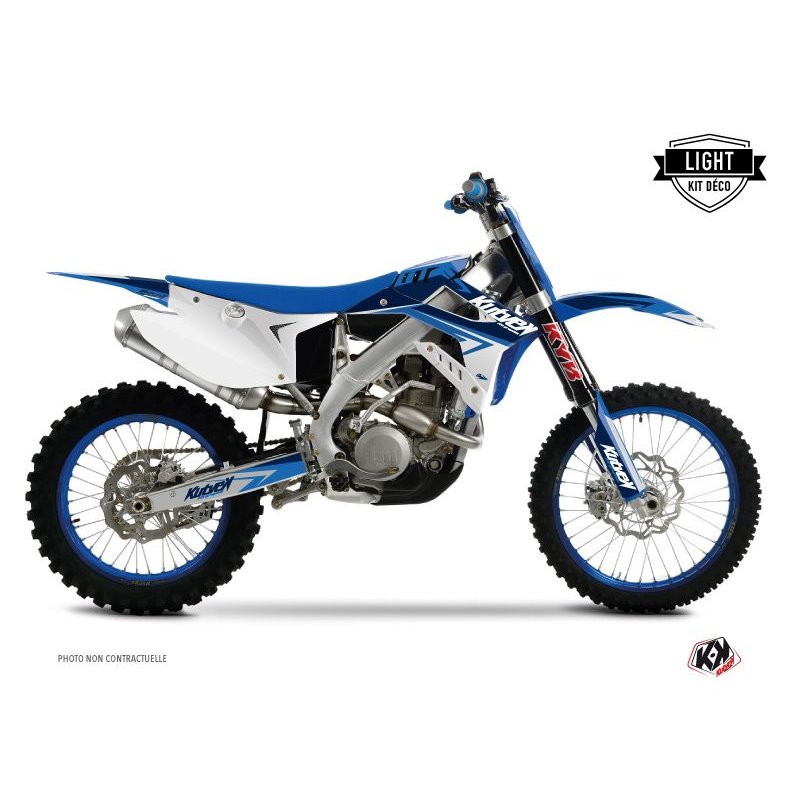 Kit Deco Moto Cross Stage TM EN 250 FI Bleu LIGHT
