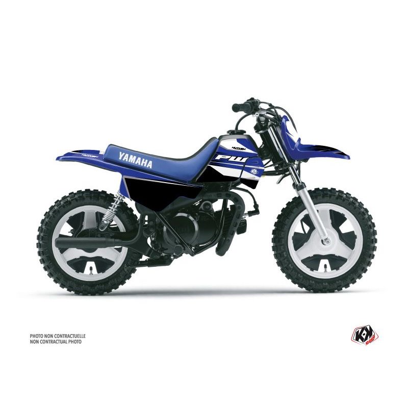 Kit Deco Moto Cross US STYLE Yamaha PW 50 Bleu