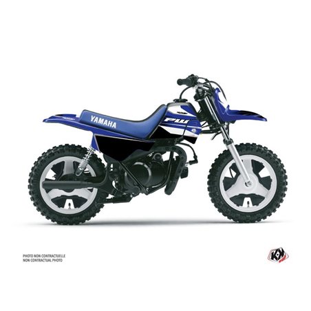 Kit Deco Moto Cross US STYLE Yamaha PW 50 Bleu