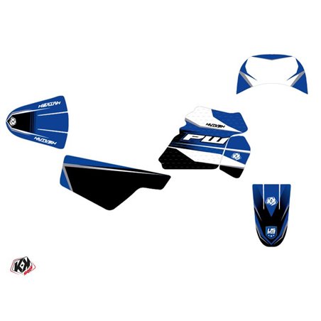 Kit Deco Moto Cross US STYLE Yamaha PW 50 Bleu