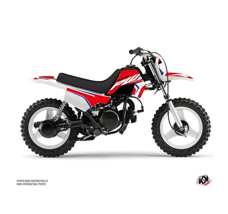 Kit Deco Moto Cross US STYLE Yamaha PW 50 Rouge