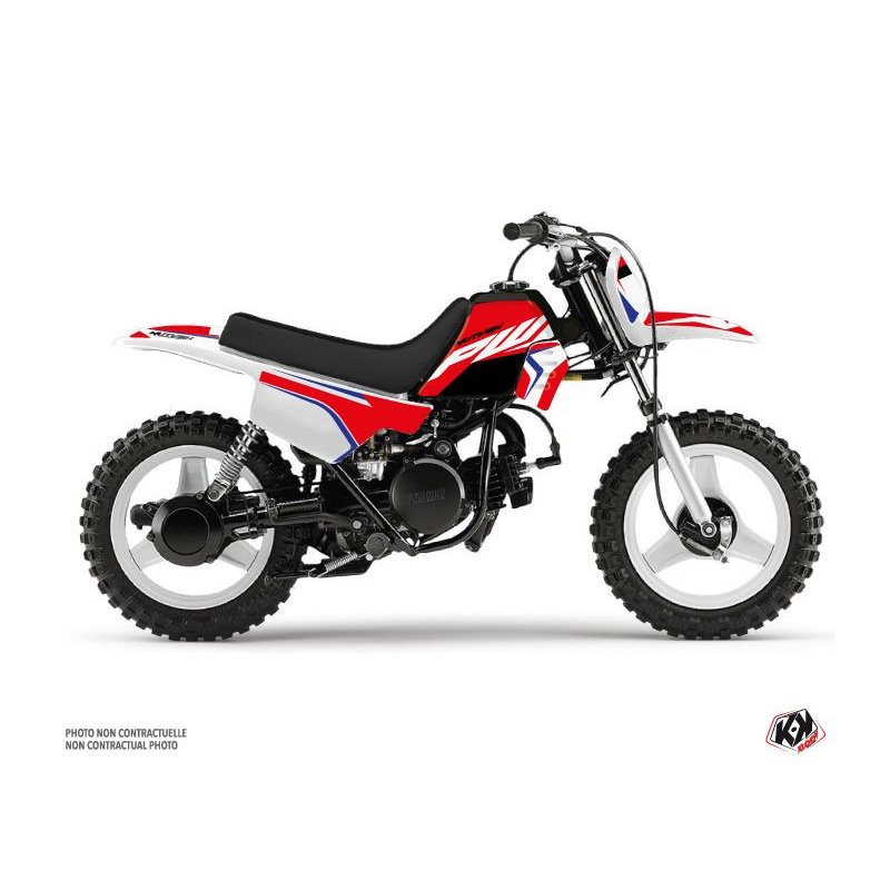 Kit Deco Moto Cross US STYLE Yamaha PW 50 Rouge