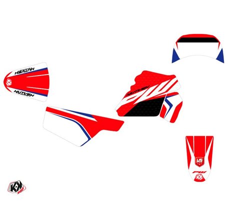 Kit Deco Moto Cross US STYLE Yamaha PW 50 Rouge