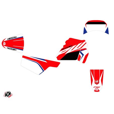 Kit Deco Moto Cross US STYLE Yamaha PW 50 Rouge