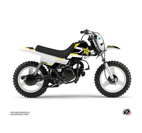 Kit Deco Moto Cross US STYLE Yamaha PW 50 Noir