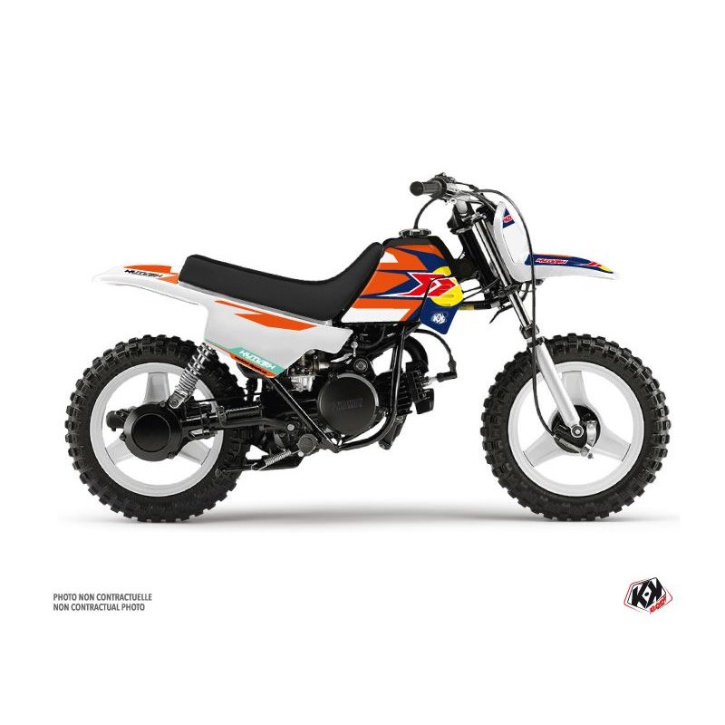 Kit Deco Moto Cross US STYLE Yamaha PW 50 Orange